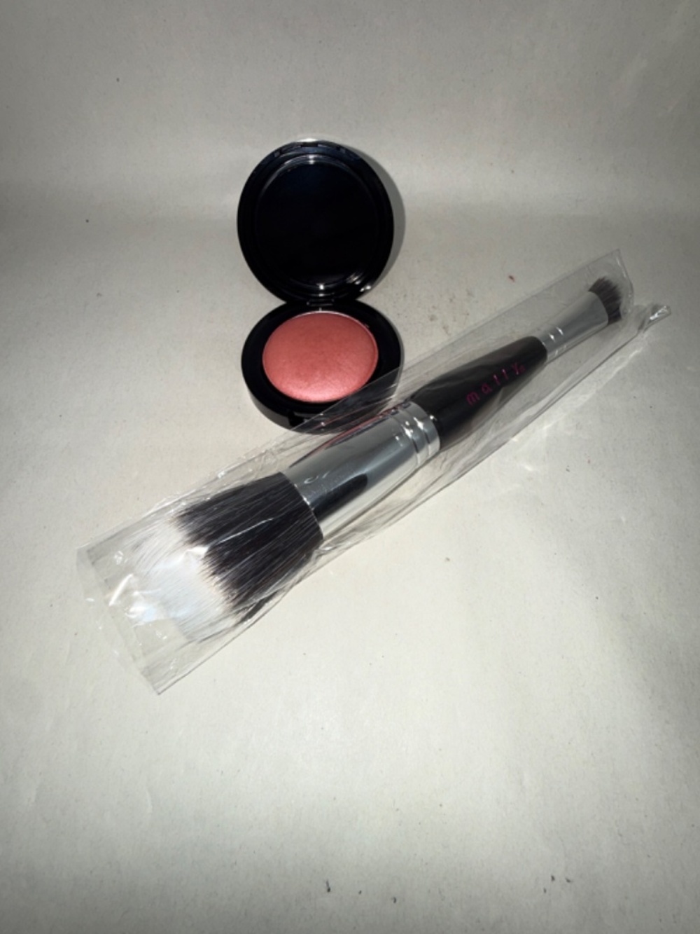Mally Bounce Back Blush ROSE PETAL PINK + Double End Brush NEW